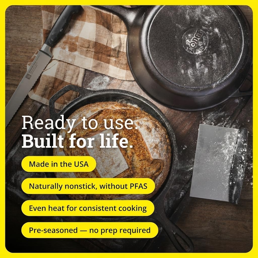 2-in-1 Cast Iron Combo Cooker: - Skillet Cast Iron Camp recension och pris