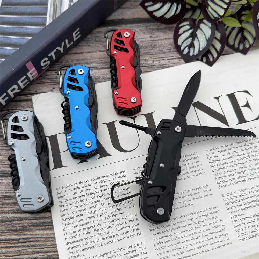 PL100 Multifunctional Folding  - Camping Cooking Knife Set recension och pris