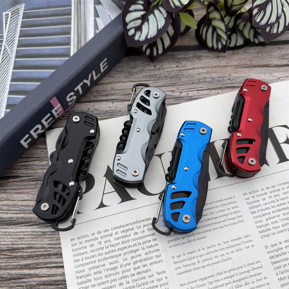 PL100 Multifunctional Folding  - Camping Cooking Knife Set recension och pris