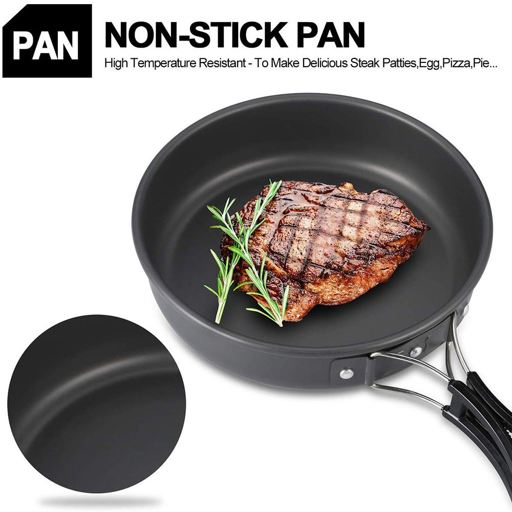 Outdoor Camping Cookware Set M - Camping Cooking Pan recension och pris