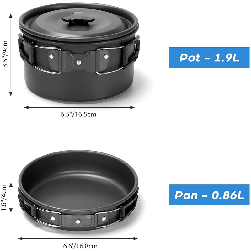 1 Set Outdoor Pot Pan Camping  - Camping Cooking Knife Set recension och pris