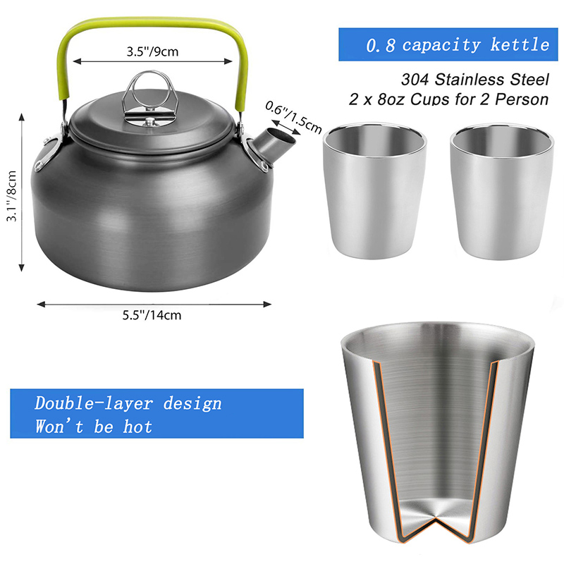 1 Set Outdoor Pot Pan Camping  - Camping Cooking Knife Set recension och pris