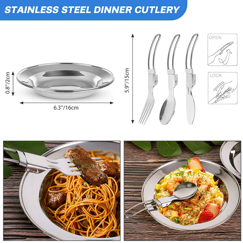 1 Set Outdoor Pot Pan Camping  - Camping Cooking Knife Set recension och pris