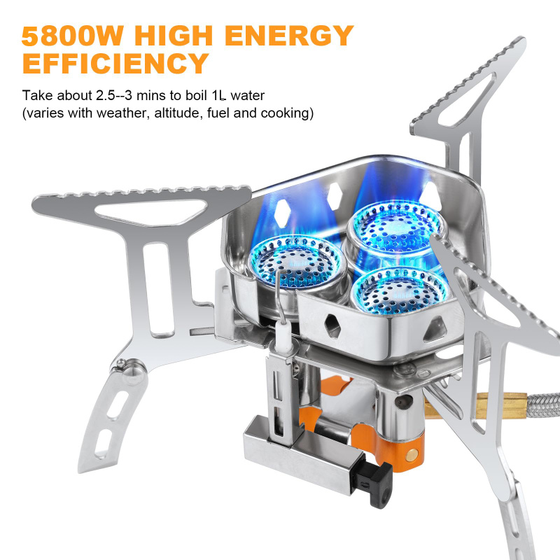 5800W High-Power Camping Gas S - Camping Cooking Butane recension och pris